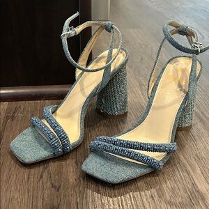 Sam Edelman denim block heel